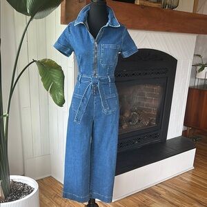 MAEVE Anthropologie - Colette Denim Jumpsuit